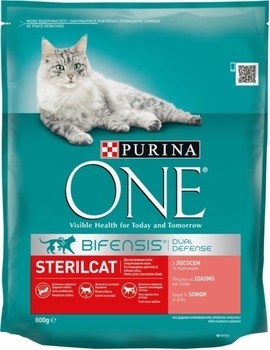Корм для кішок Purina One Steril сухий лососем 800g - Pampik