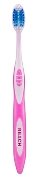 Зубна щітка Reach Stay White жорстка, рожевий - Pampik - 3