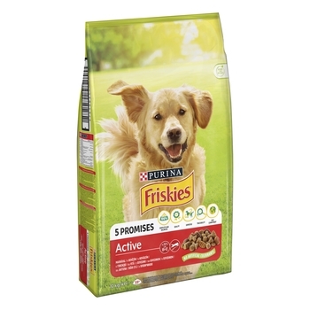 Сухой корм для взрослых активных собак Purina Friskies, с говядиной, 10 кг - Pampik - 2