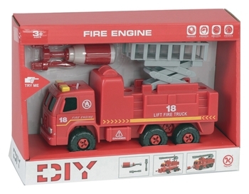 Пожежна машина з підйомником Kaile Toys, з викруткою (KL802-2) - Pampik - 2