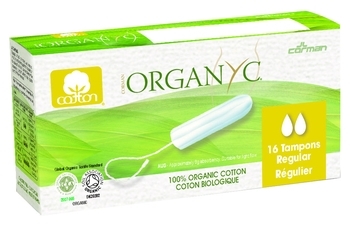 Тампони з органічної бавовни Organyc Digital Regular, без аплікатора, 16 шт. - Pampik