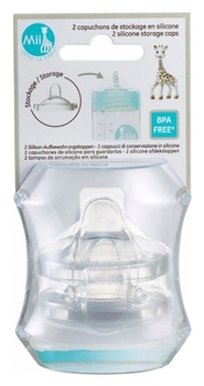 Набір ковпачків для пляшок Mii Жирафа Софі, 2 шт. (450580) - Pampik