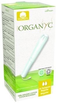 Тампони з органічної бавовни Organyc Internal Regular, з аплікатором, 16 шт. - Pampik