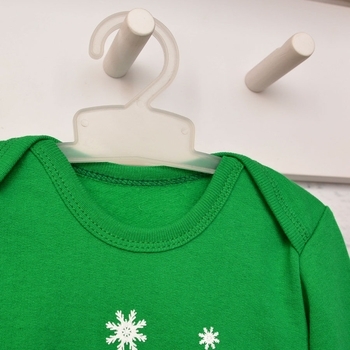 Боді Blanka Санта, інтерлок, р.74-80, зелений з принтом (12772) - Pampik - 4