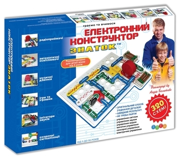 Конструктор Znatok, 320 схем, укр. мова (REW-K002) - Pampik
