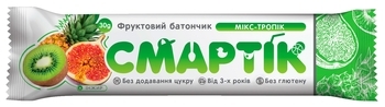 Фруктовий батончик Смартік Мікс-тропік, 30 г - Pampik