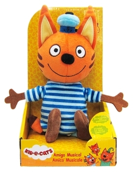 М'яка іграшка Три кота Коржик зі звуковими ефектами, 20 см (Т35060-1) - Pampik - 3