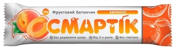 Фруктовый батончик Смартік Абрикос, 30 г - Pampik