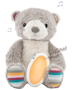 Комфортер для сна Zazu Медвежонок Bruno с успокаивающими мелодиями и записью голоса (ZA-BRUNO-01) - Pampik