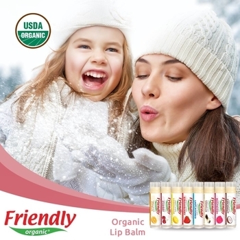 Органічний бальзам для губ Friendly Organic Кокос - Pampik - 5
