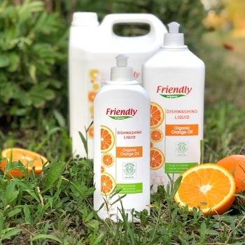 Органічний засіб для миття посуду Friendly Organic Апельсинова олія, 5 л - Pampik - 2