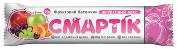 Фруктовий батончик Смартік Фруктовий мікс, 30 г - Pampik