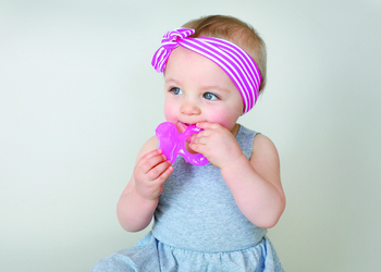 Силіконовий прорізувач Nuby, рожевий (630pnk) - Pampik - 3