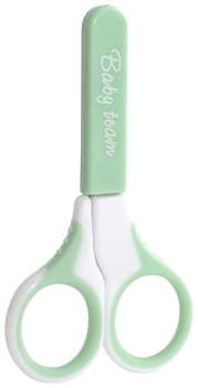 Ножиці дитячі з чохлом Baby Team, бірюзовий (7102) - Pampik