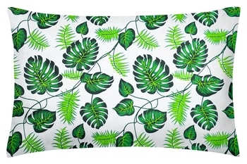Наволочка Cosas Листочки, бязь, 70х50 см, зелений - Pampik