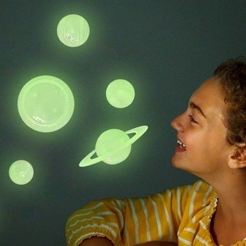 Набор наклеек 4M Светящиеся 3D-наклейки Солнечная система (00-05423) - Pampik - 6