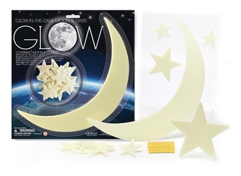 Набор наклеек 4M Светящиеся Луна и звезды (00-05215) - Pampik - 4