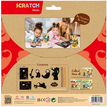 Набір для творчості Avenir Лінивці, скретч-арт (CH201724) - Pampik - 7