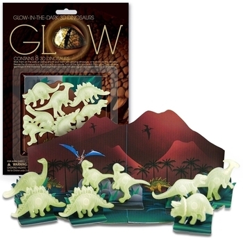 Набір наклейок 4M Сяючі 3D-наклейки Динозаври (00-05426) - Pampik - 5