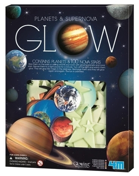 Набір наклейок 4M Сяючі Планети і 100 зірок (00-05631) - Pampik