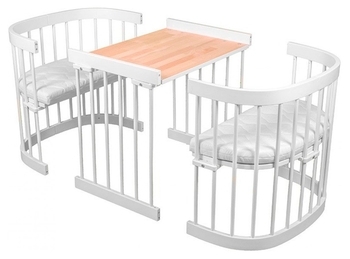 Багатофункціональне ліжечко 7 в 1 Tweeto White, білий - Pampik - 6