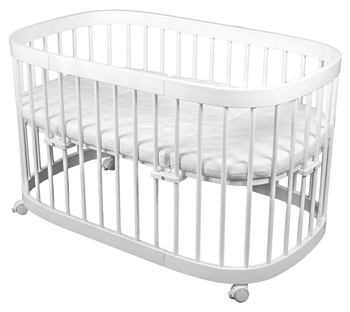 Багатофункціональне ліжечко 7 в 1 Tweeto White, білий - Pampik - 3