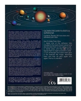 Набір наклейок 4M Сяючі Планети і 100 зірок (00-05631) - Pampik - 2