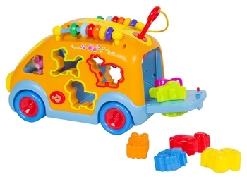 Іграшка-сортер Hola Toys Веселий автобус (988) - Pampik - 3