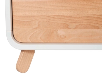 Комод Tweeto White with Natural, бук с белым - Pampik - 7