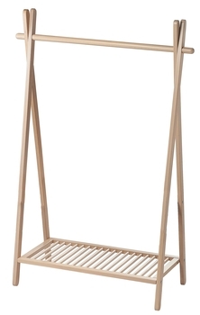 Стойка для одежды Tweeto Natural с полочкой, бук - Pampik