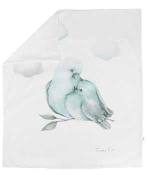 Комплект дитячої постелі Tweeto, 2 предмета, бавовна, 120х70, білий - Pampik - 2