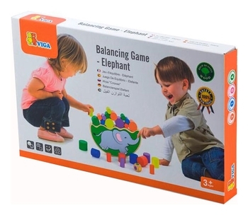 Розвиваюча гра Viga Toys Балансуючий слон (50390) - Pampik