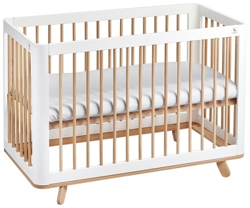 Ліжечко-трансформер Tweeto simple White with Natural, бук з білим - Pampik - 4