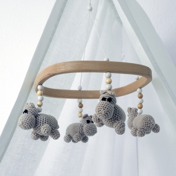 Мобиль Tweeto Серые бегемотики (Т 57) - Pampik - 2