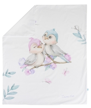 Комплект детской постели Tweeto Sweet bird, 6 предметов, хлопок, 120х70, белый - Pampik - 3