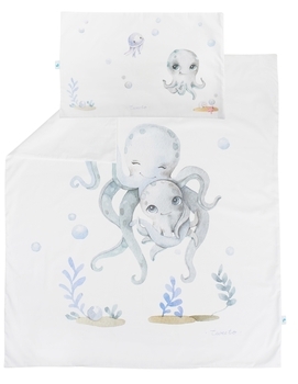 Комплект детской постели Tweeto Ocean, 6 предметов, хлопок, 120х70, белый - Pampik - 5