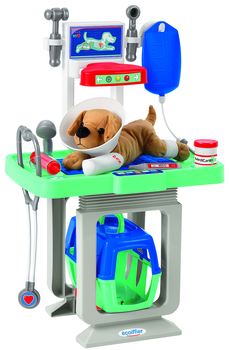 Ігровий набір Ecoiffier Ветеринарний центр зі столом і перенесенням для цуценя (1908) - Pampik