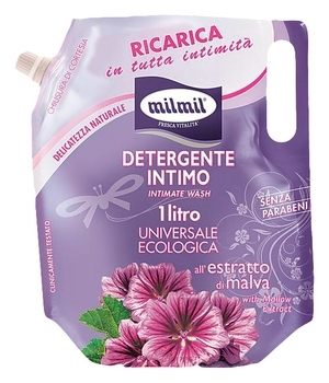 Мило для інтимної гігієни MilMil з екстрактом мальви змінний блок, 1000 мл - Pampik
