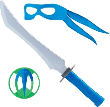 Набір іграшкової зброї TMNT Еволюція Черепашок-ніндзя W2 Спорядження Леонардо (82055) - Pampik - 2