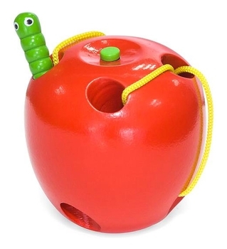 Шнурівка Viga Toys Яблуко (56276) - Pampik - 3
