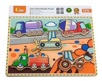 Пазл-вкладиш Viga Toys Спецмашини (56439) - Pampik