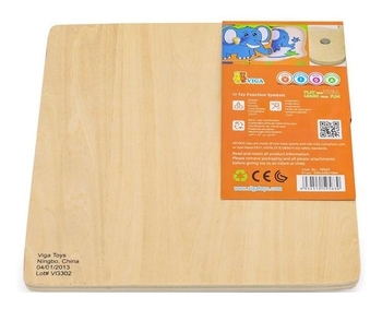 Пазл-вкладиш Viga Toys Дикі тварини (59563) - Pampik - 2