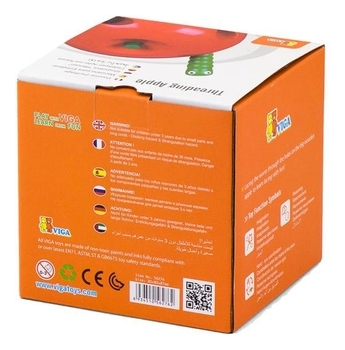 Шнурівка Viga Toys Яблуко (56276) - Pampik - 4