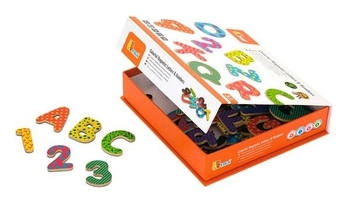 Набор Viga Toys Магнитные буквы и цифры (59429) - Pampik