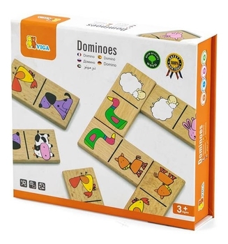 Настільна гра Viga Toys Доміно Тварини (59622) - Pampik