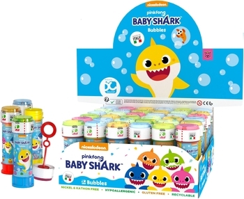 Мильні бульбашки Dulcop Baby Shark, 60 мл, 1 шт., в асортименті (103.880200) - Pampik
