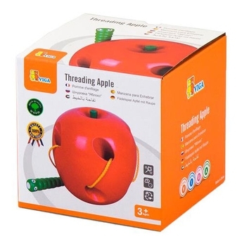 Шнурівка Viga Toys Яблуко (56276) - Pampik