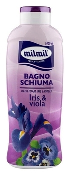 Піна для ванн та душу MilMil Ірис та Братки, 1000 мл - Pampik