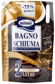 Піна для ванн MilMil з олією аргани змінний блок, 2000 мл - Pampik