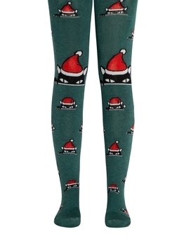 Колготки Conte Kids New Year, р.80-86, темно-бірюзовий (19С-96/1СП) - Pampik - 2